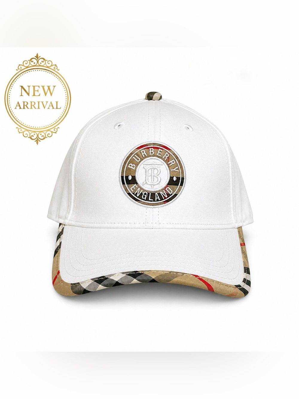 🧢 Unisex White Logo Baseball Cap 🧢